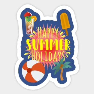 Happy sommer holidays Sticker